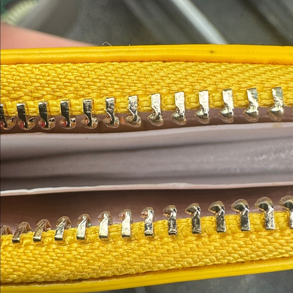 Kate Spade On a Roll Yellow and Blue MetroCard Zip Cardholder - Picture 7 of 7